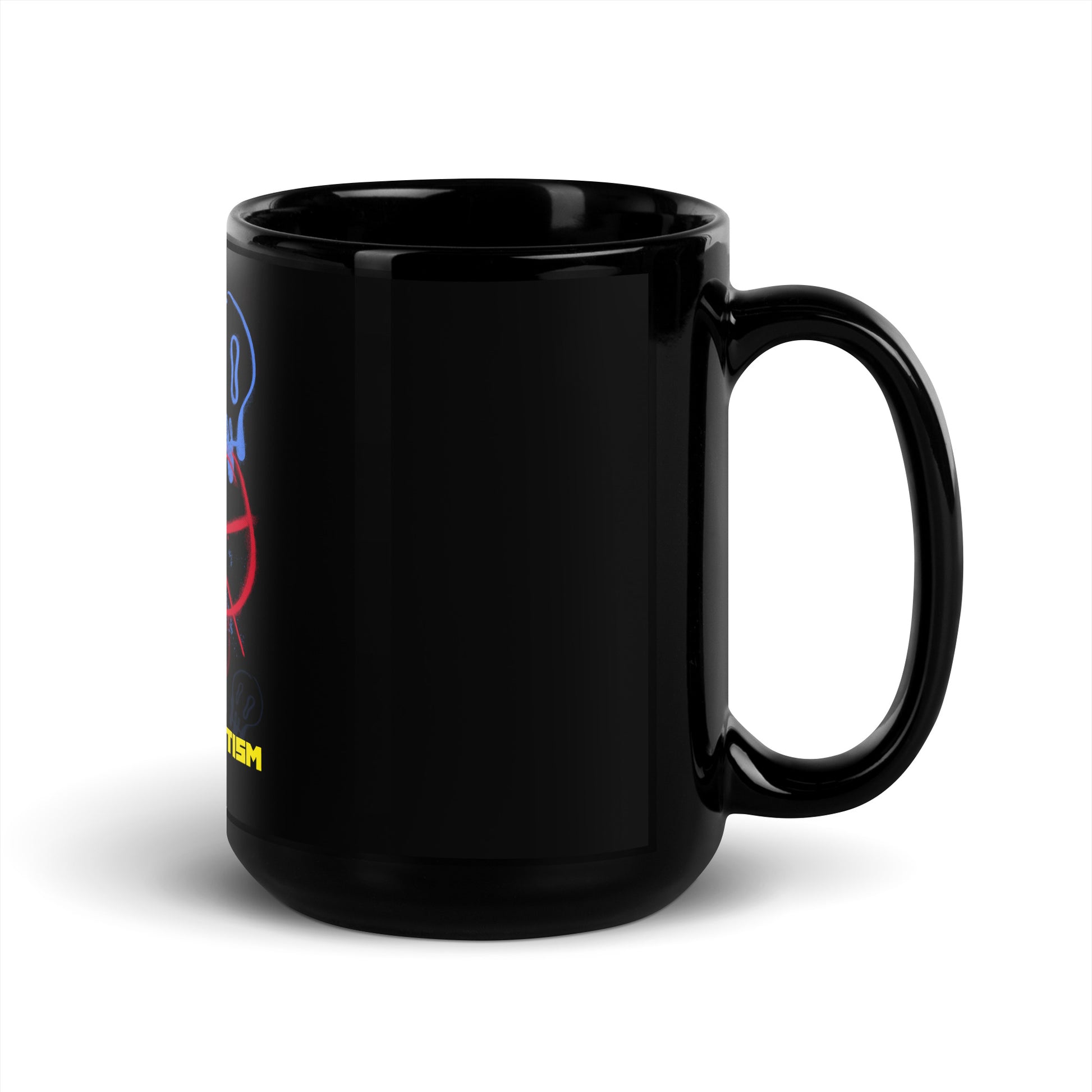 Fuck Antisemitism Graffiti | Black Glossy Mug