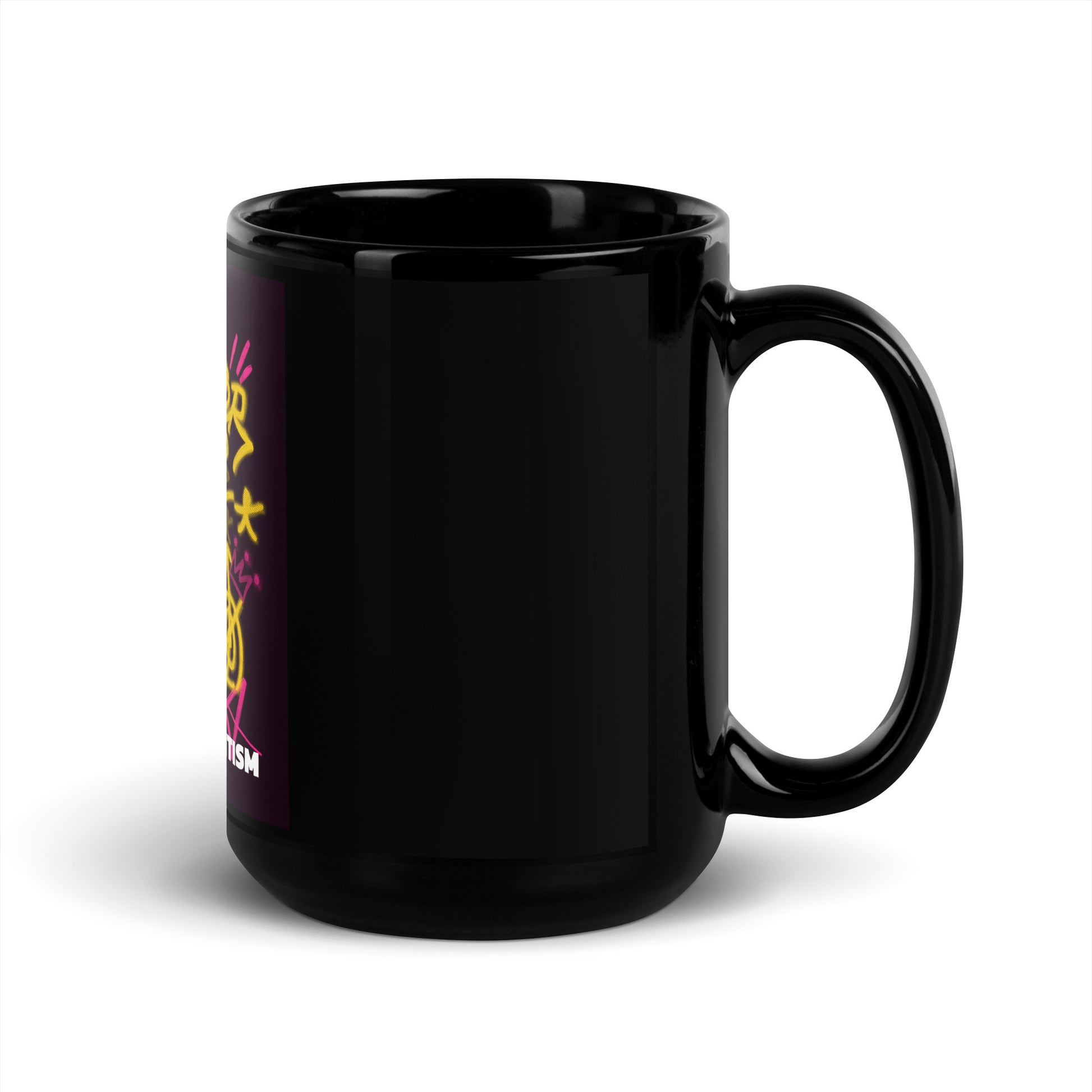Fuck Antisemitism Graffiti | Black Glossy Mug