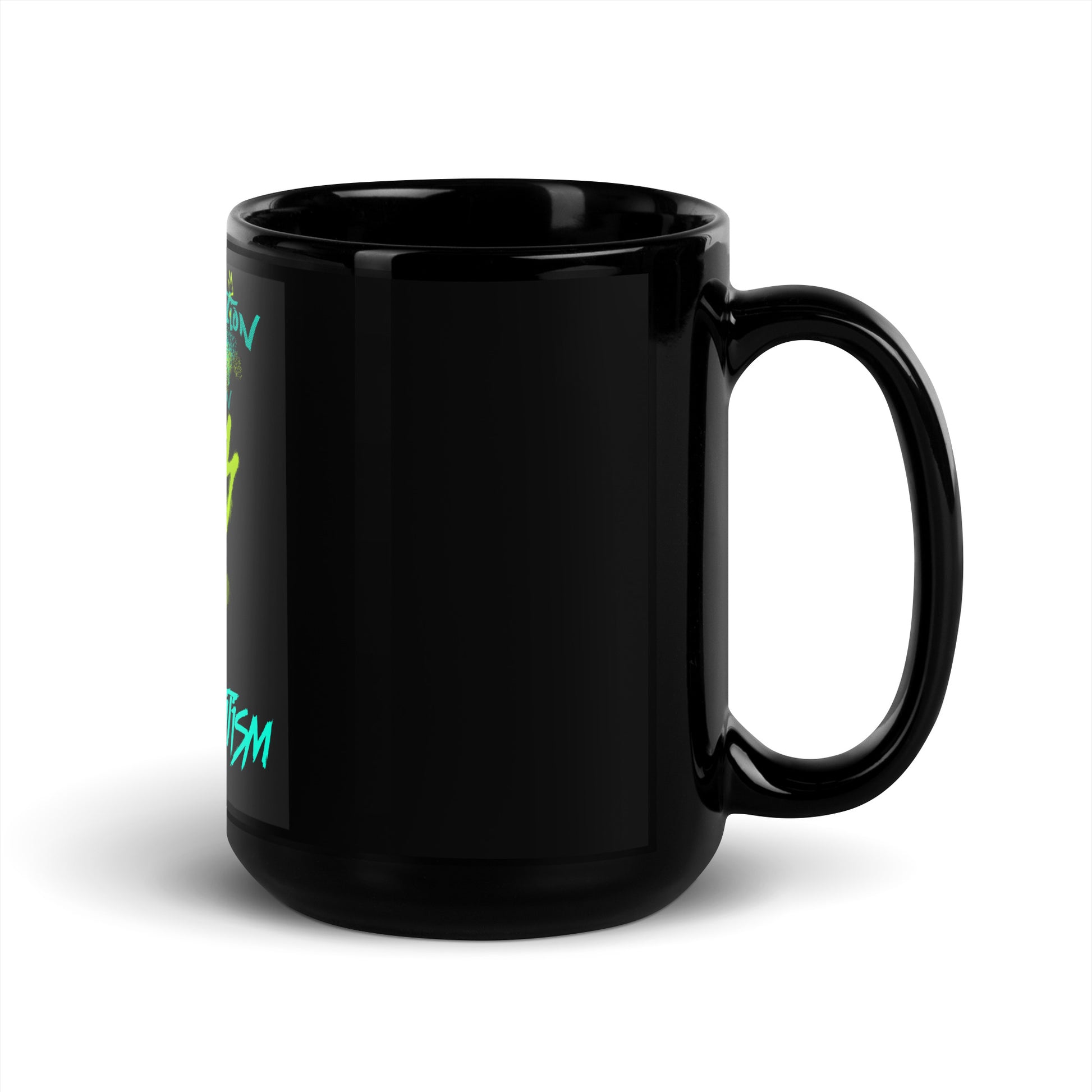Fuck Antisemitism Graffiti | Black Glossy Mug
