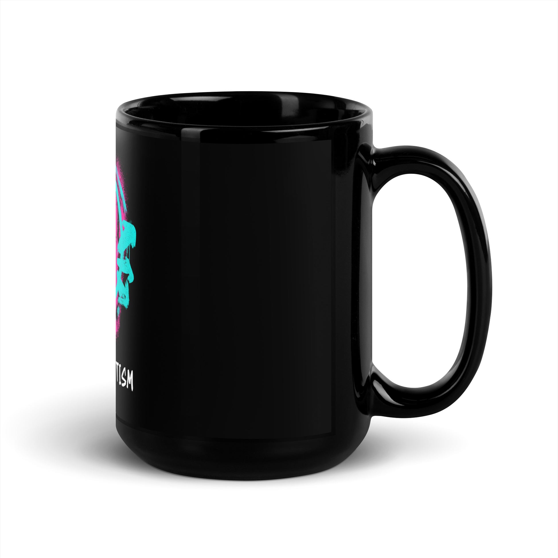 Fuck Antisemitism Graffiti | Black Glossy Mug