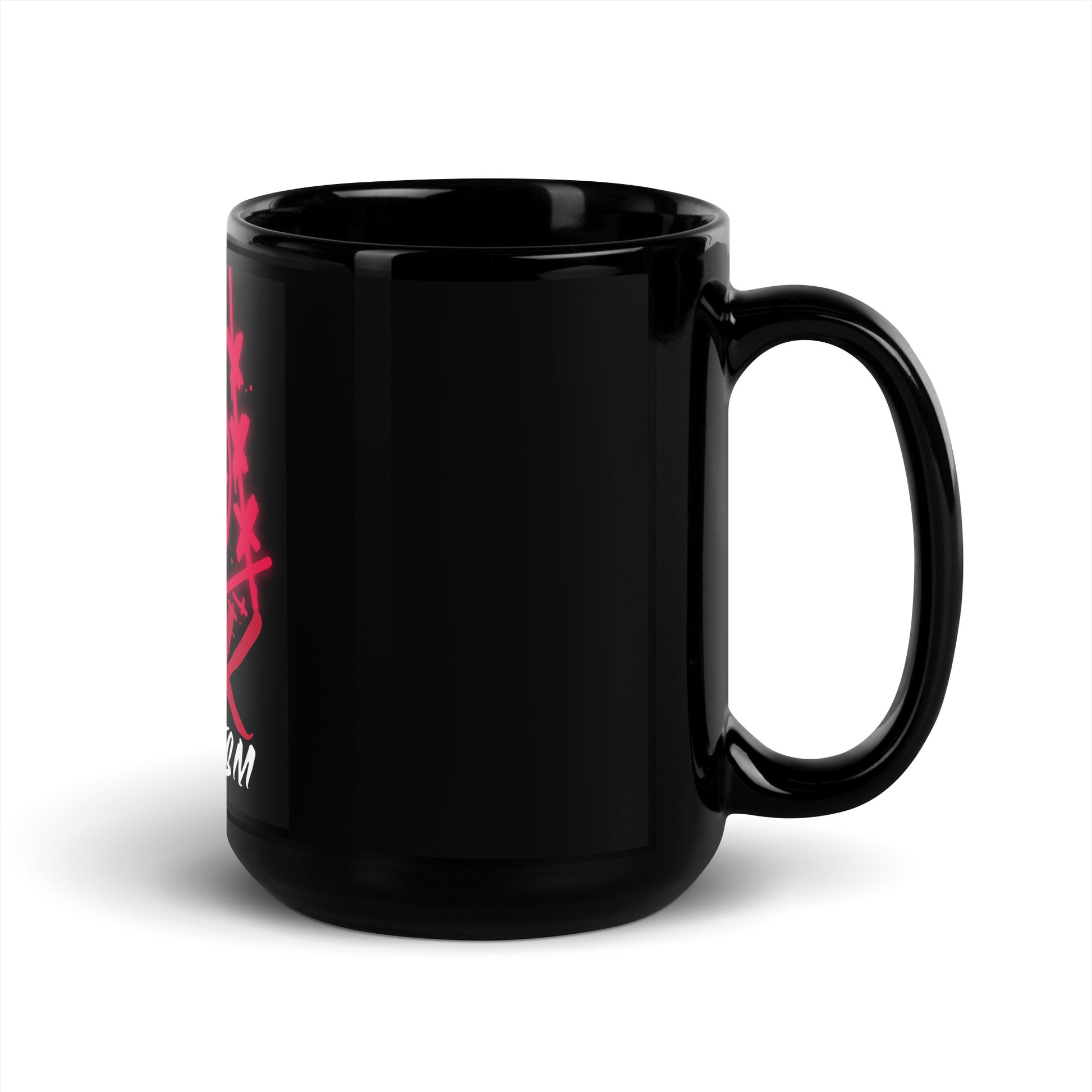 Fuck Antisemitism Graffiti | Black Glossy Mug