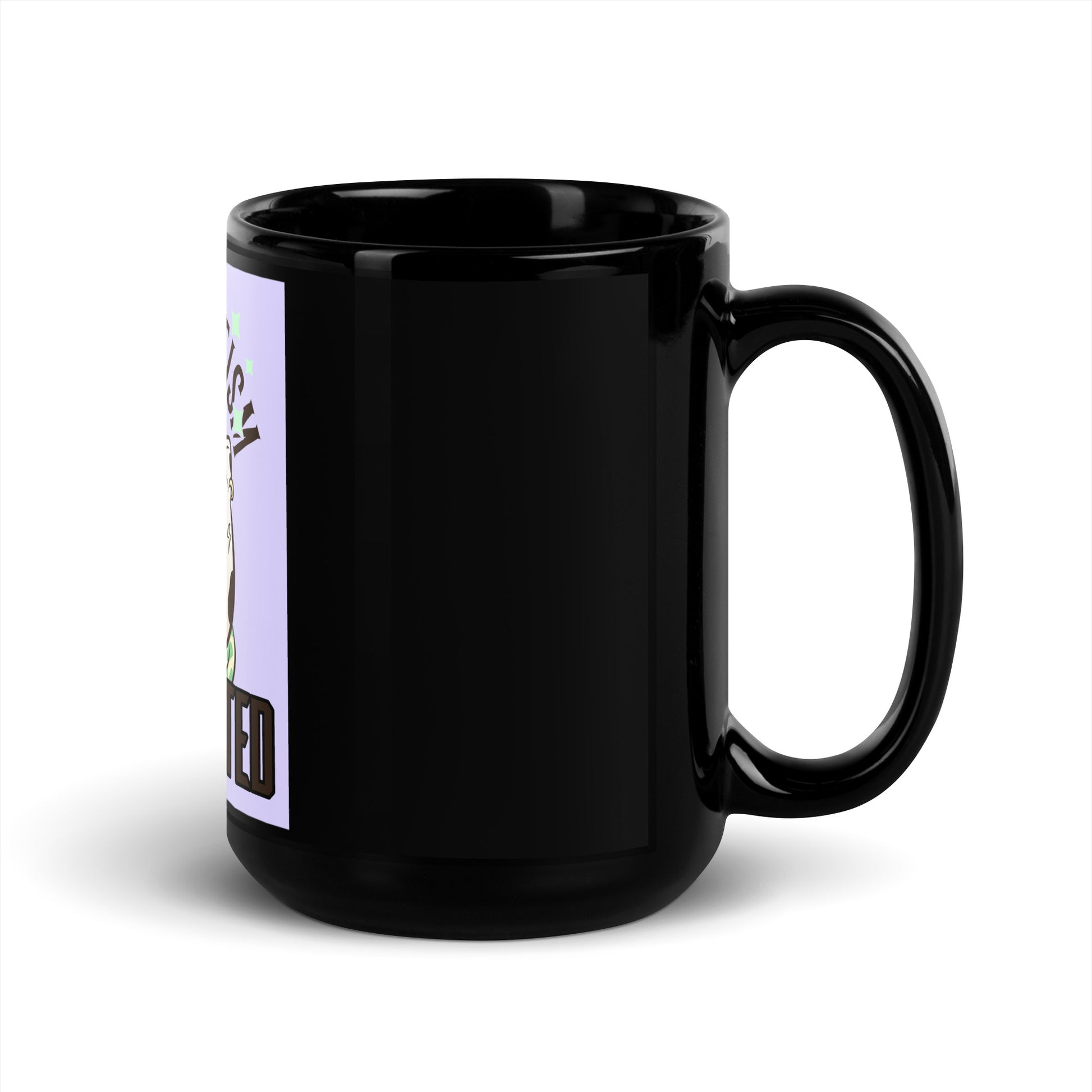 Cool Cat | Antisemitism Is Outdated | Black Glossy Mug