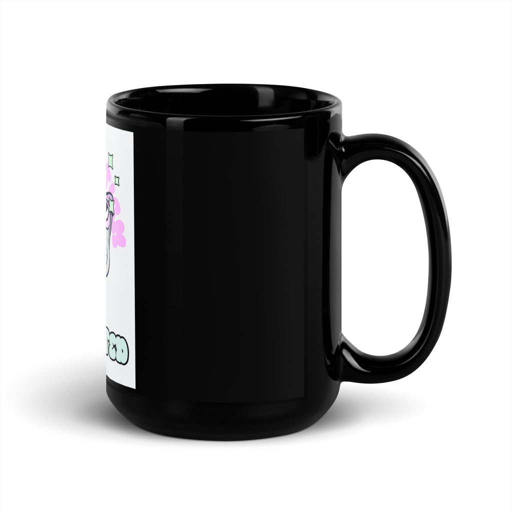 Cool Cat | Antisemitism Is Outdated | Black Glossy Mug