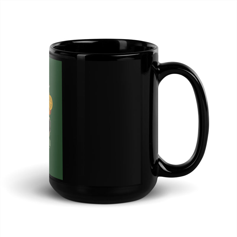 Classic Graffiti Fusion | Black Glossy Mug
