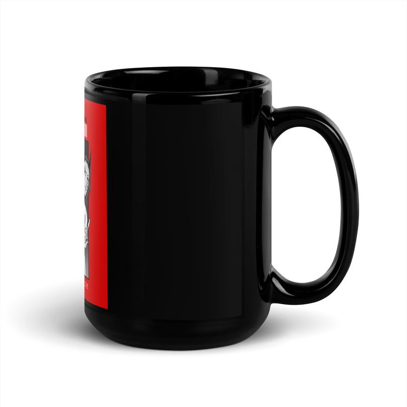 Unmask Evil | Antisemitism | Black Glossy Mug