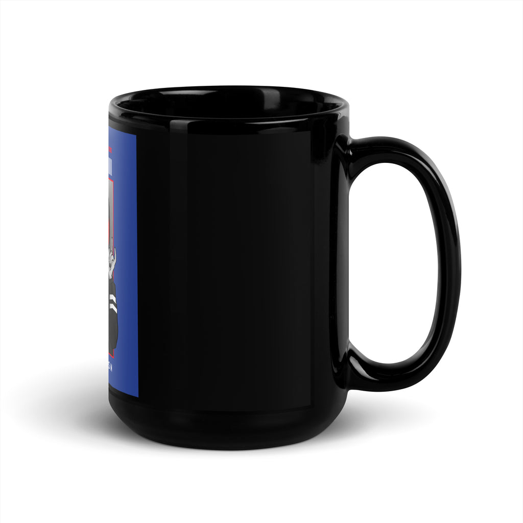 Monsters Can't Hide | Black Glossy Mug