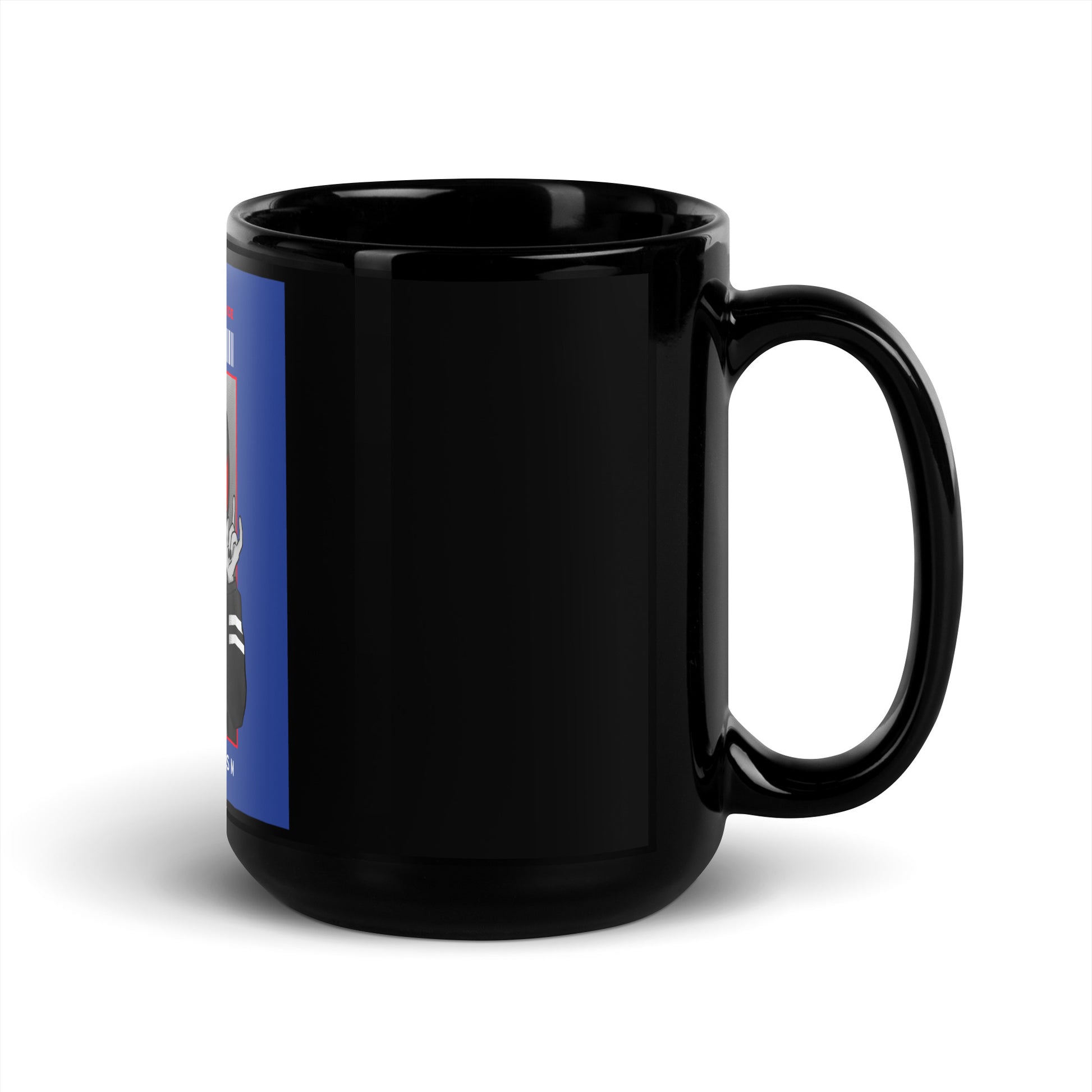 Monsters Can't Hide | Black Glossy Mug