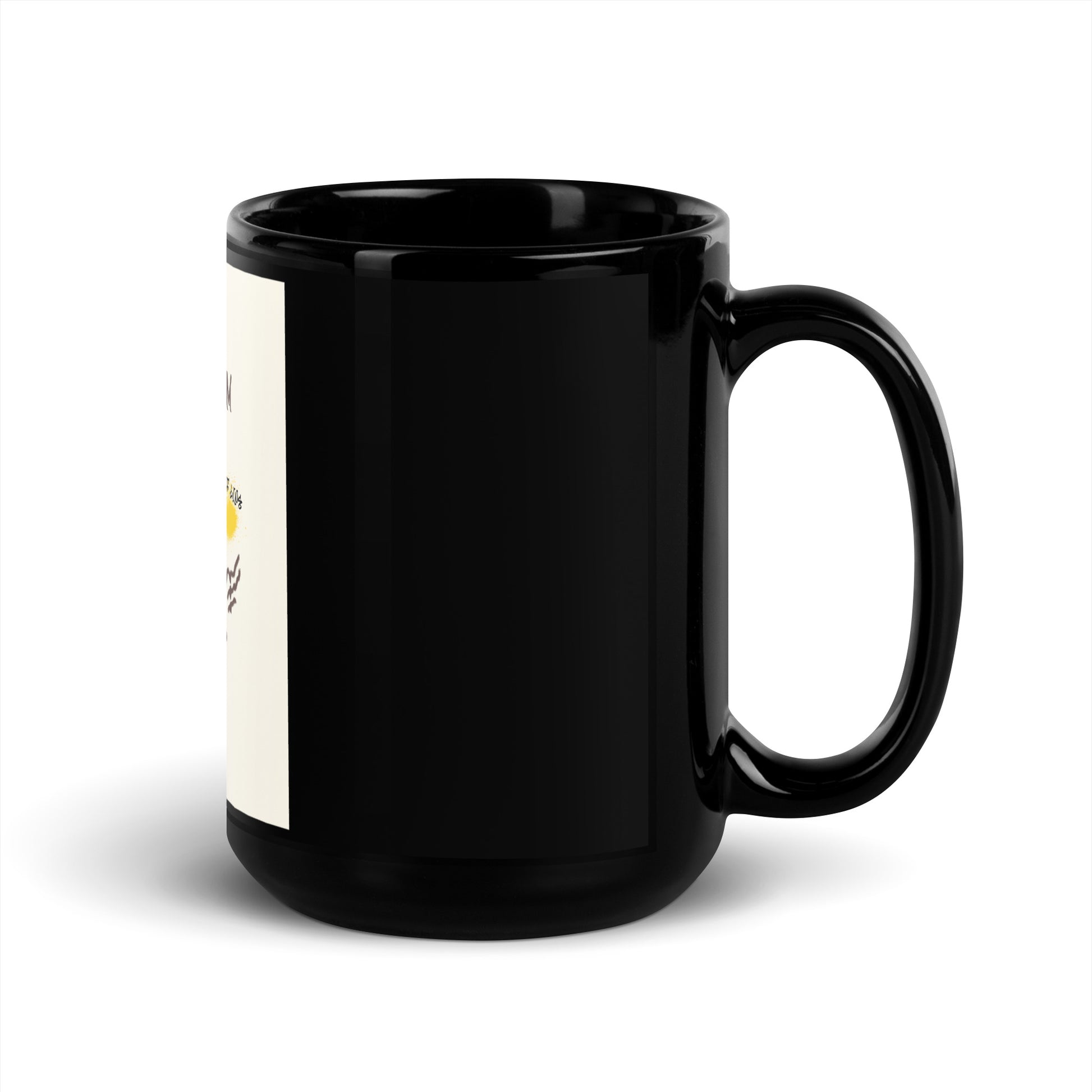 No Go Graffiti Doodle | Antisemitism | Black Glossy Mug