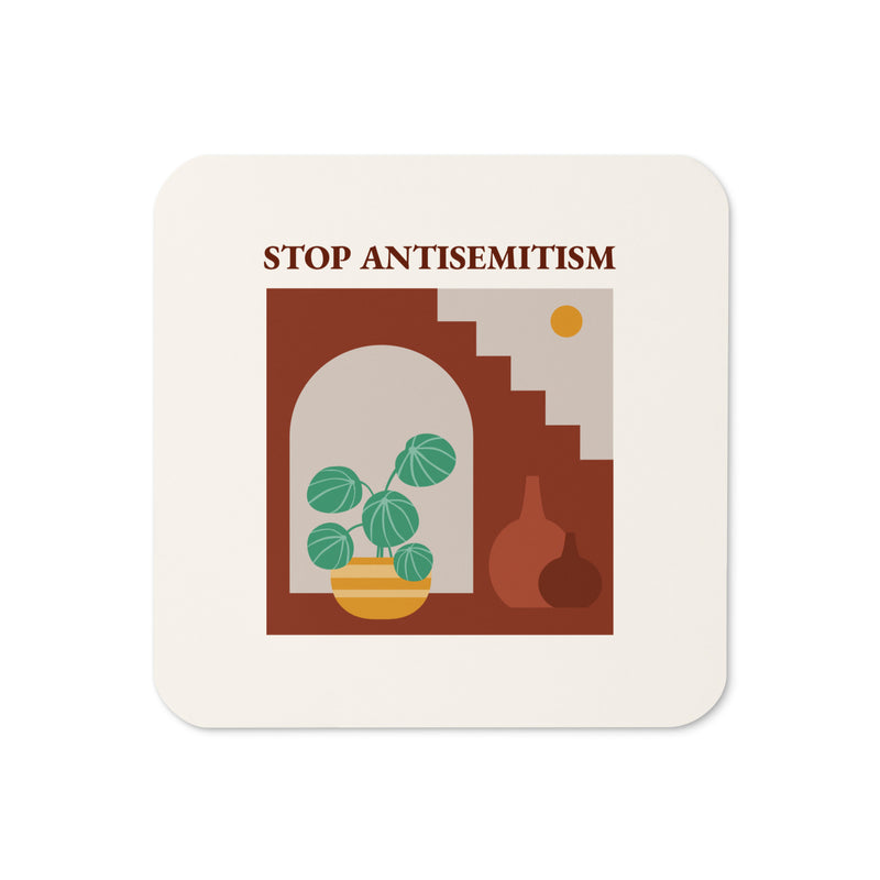 Stop Antisemitism | Plants & Flowers Edition | Cork-Back Coaster