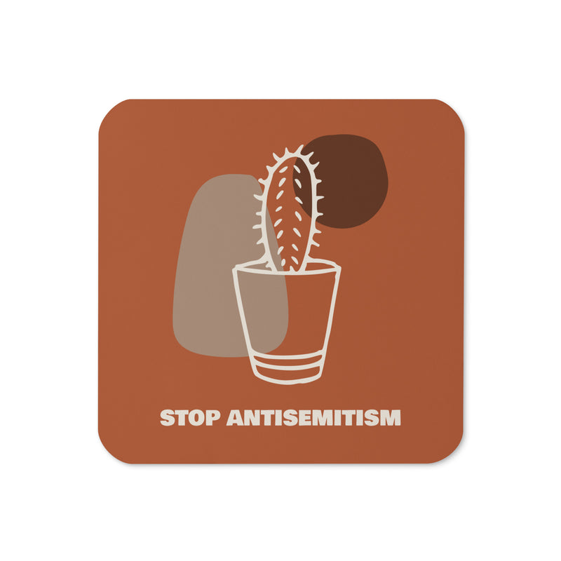 Stop Antisemitism | Plants & Flowers Edition | Cork-Back Coaster