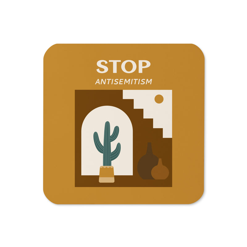 Stop Antisemitism | Plants & Flowers Edition | Cork-Back Coaster