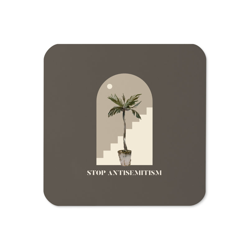 Stop Antisemitism | Plants & Flowers Edition | Cork-Back Coaster