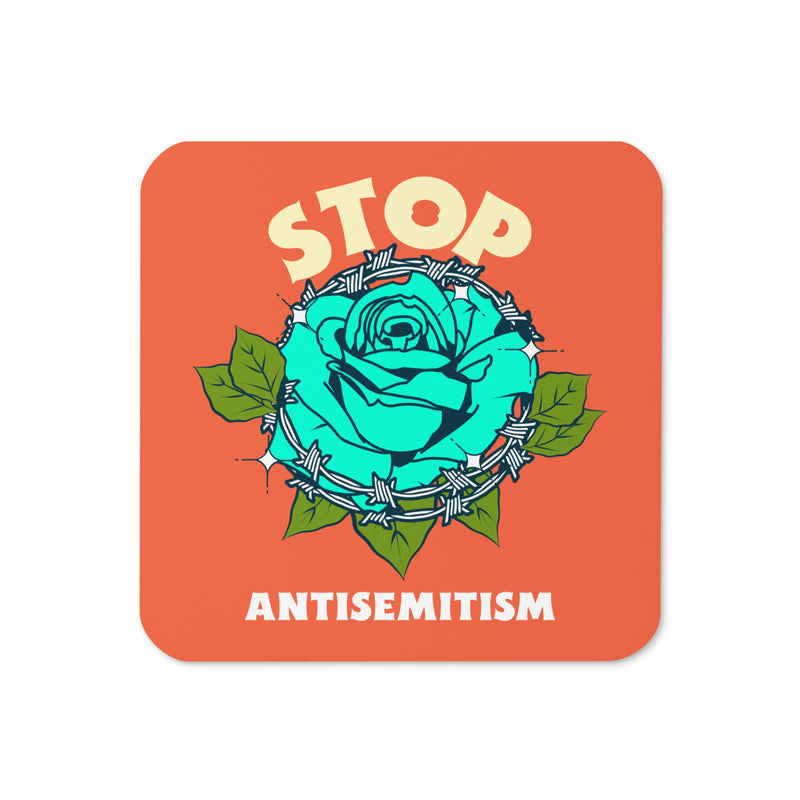 Stop Antisemitism | Plants & Flowers Edition | Cork-Back Coaster