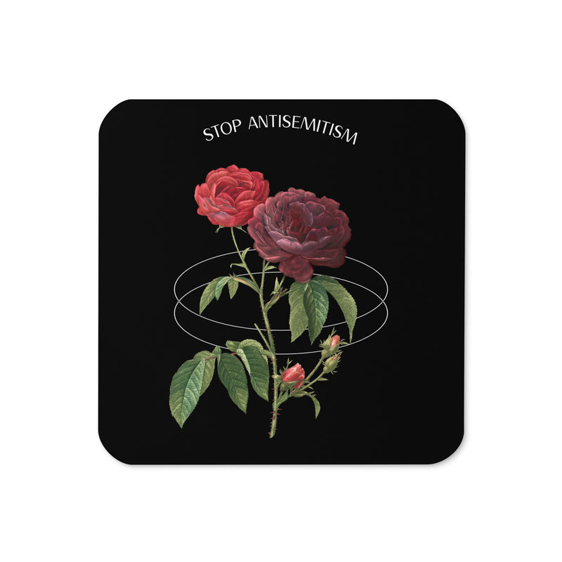 Stop Antisemitism | Plants & Flowers Edition | Cork-Back Coaster