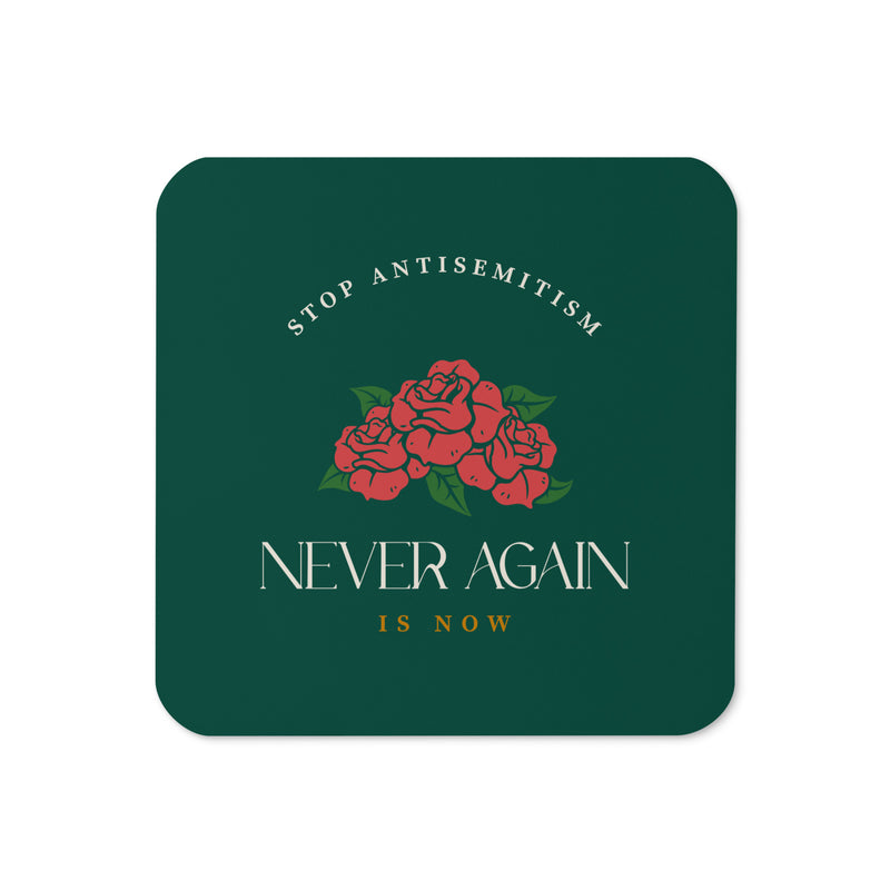 Stop Antisemitism | Plants & Flowers Edition | Cork-Back Coaster