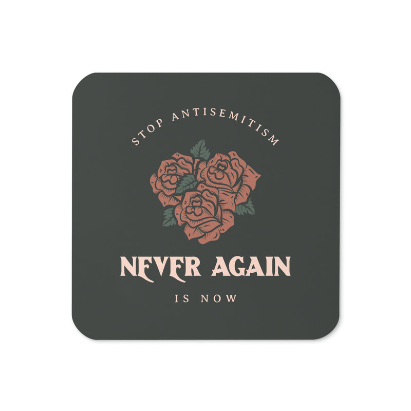 Stop Antisemitism | Plants & Flowers Edition | Cork-Back Coaster