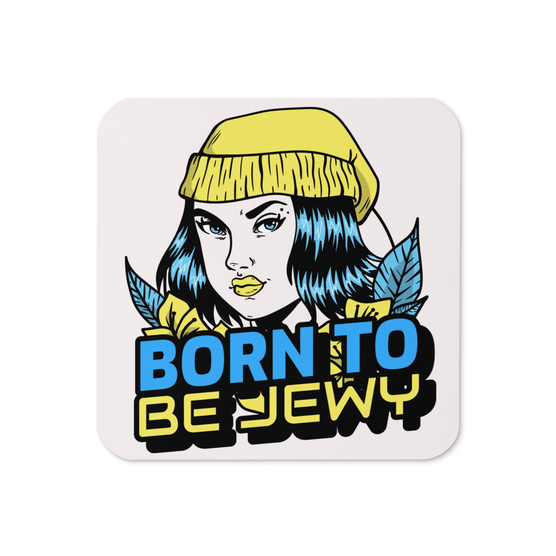 Born To Be Jewy | Skatergirl | Cork-Back Coaster