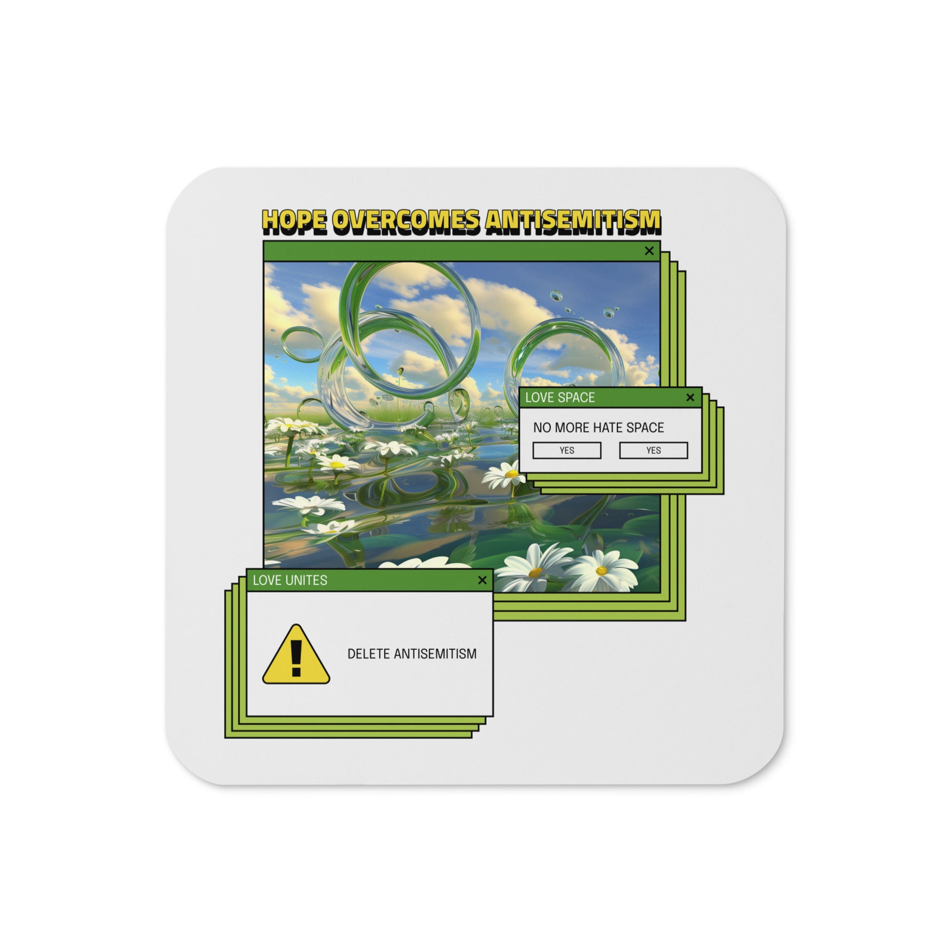 A Colorful Dream | Antisemitism | Cork-Back Coaster