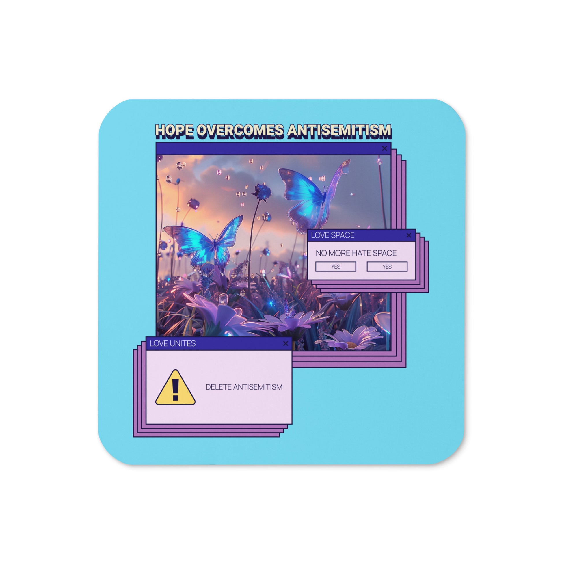 A Colorful Dream | Antisemitism | Cork-Back Coaster