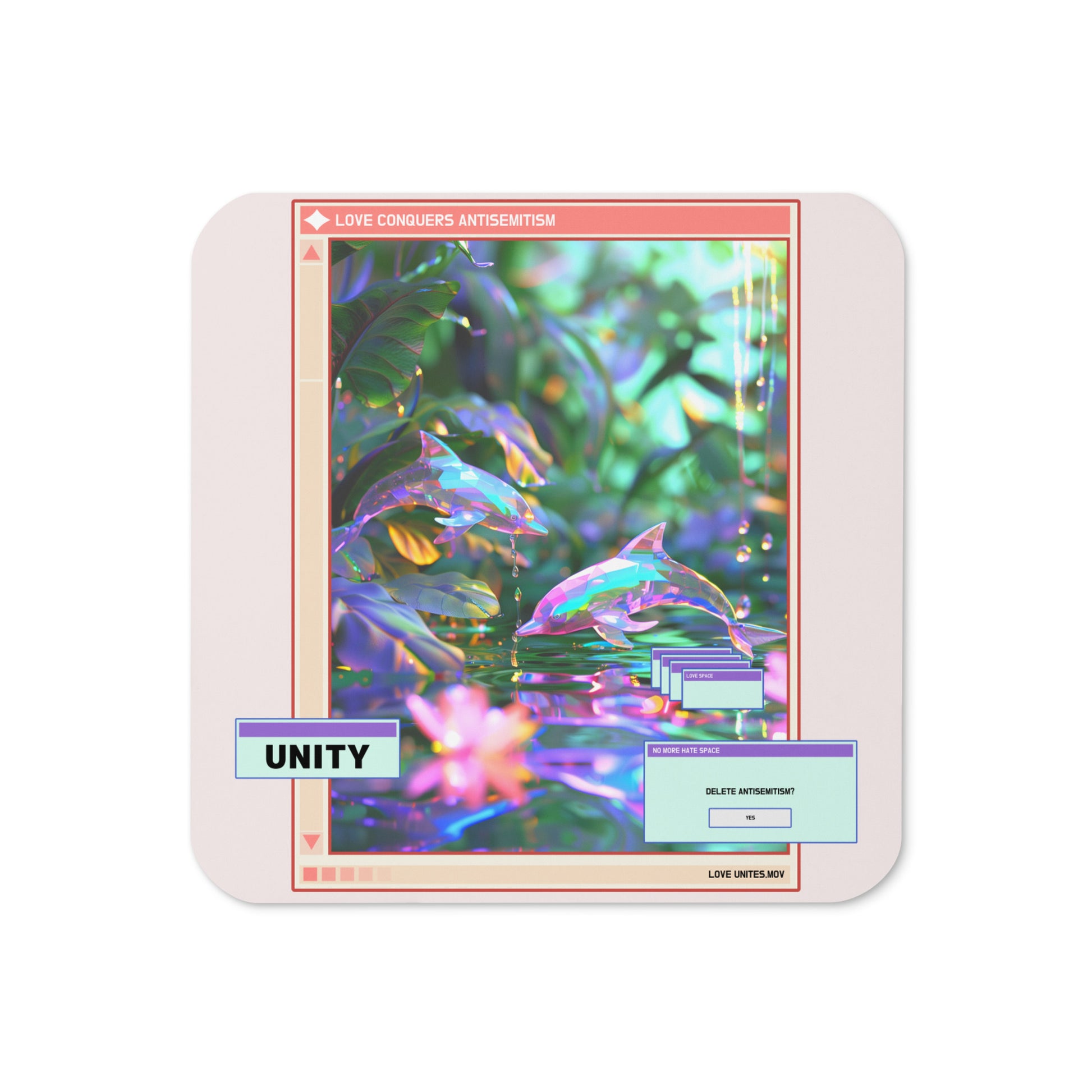 A Colorful Dream | Antisemitism | Cork-Back Coaster