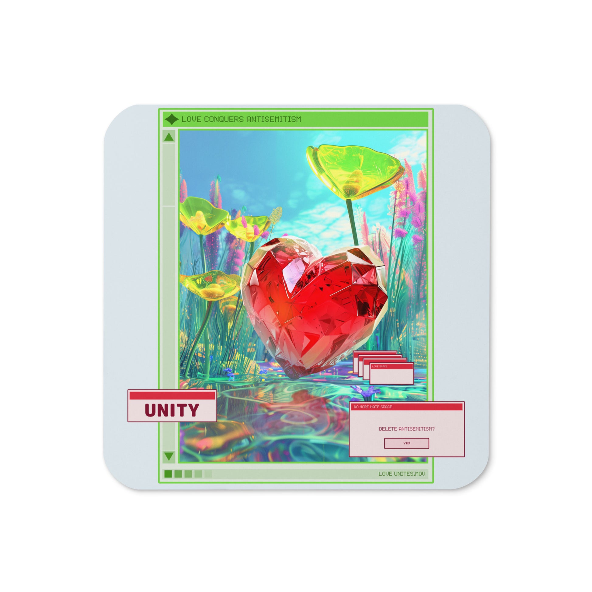 A Colorful Dream | Antisemitism | Cork-Back Coaster