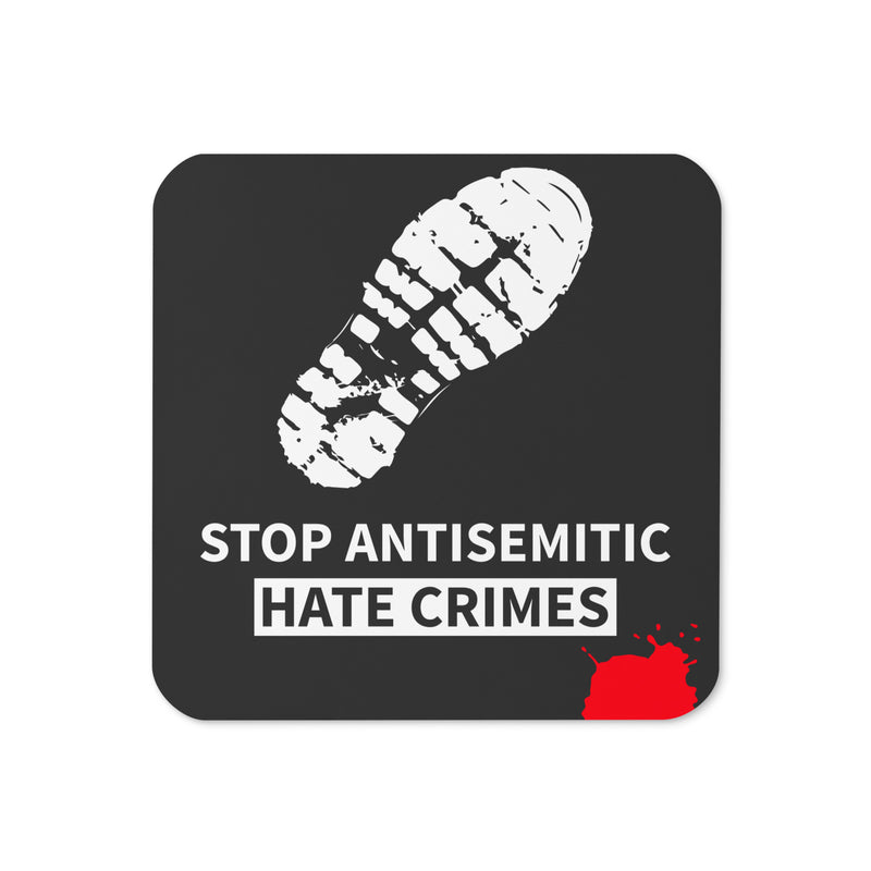 Antisemitic Hate Crimes | Cork-Back Coaster