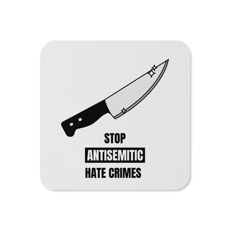 Antisemitic Hate Crimes | Cork-Back Coaster