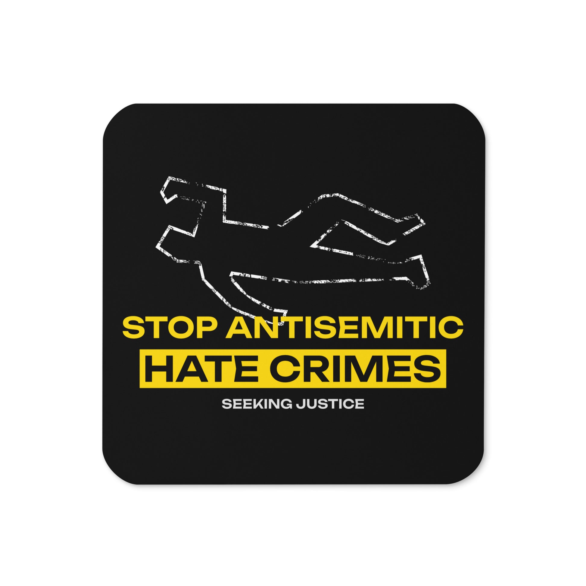 Antisemitic Hate Crimes | Cork-Back Coaster