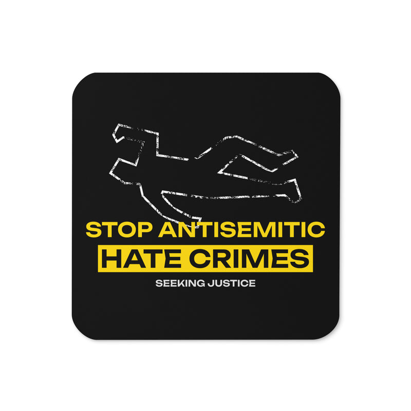 Antisemitic Hate Crimes | Cork-Back Coaster