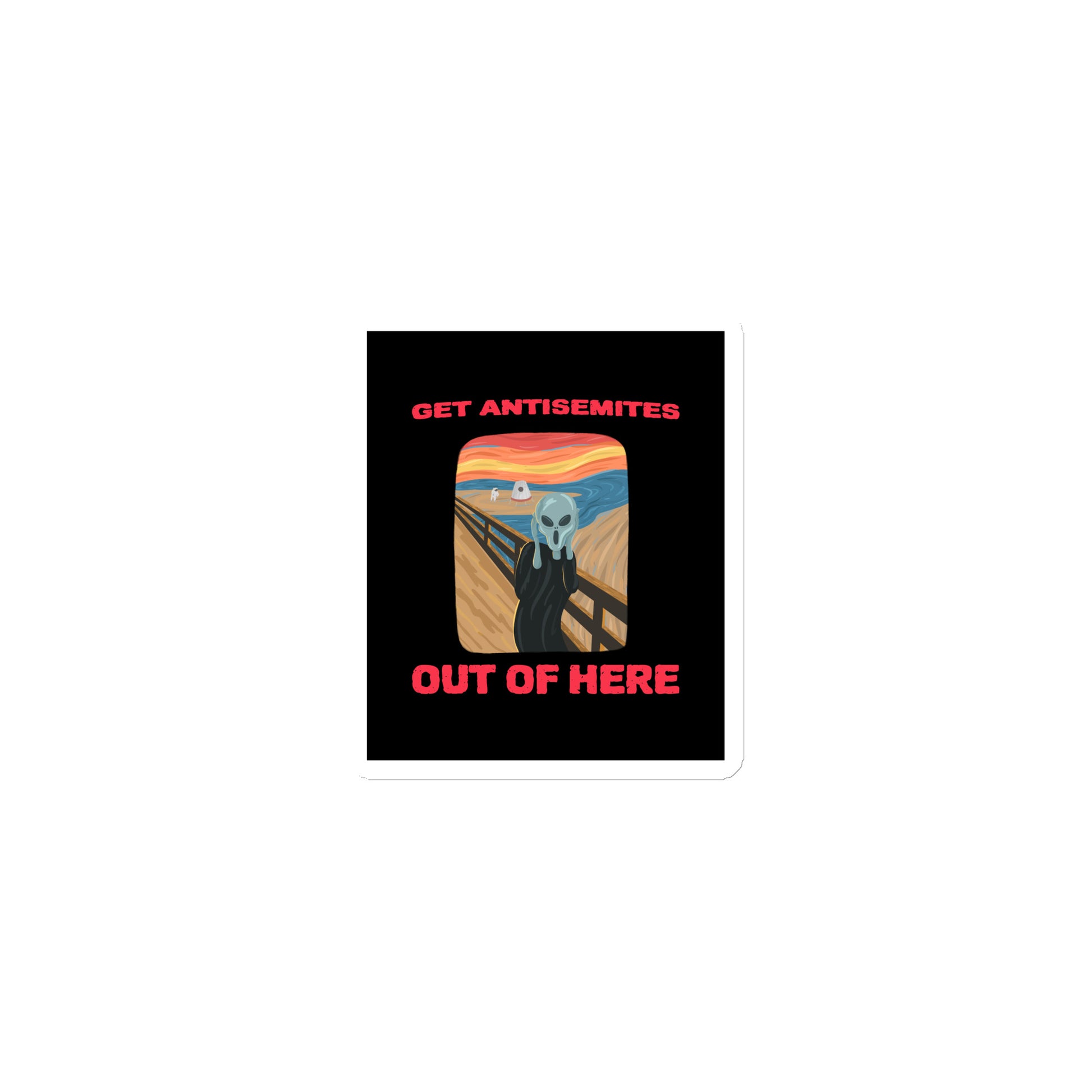 Get Alien Out | Antisemitism | Die-Cut Magnet Jouparty