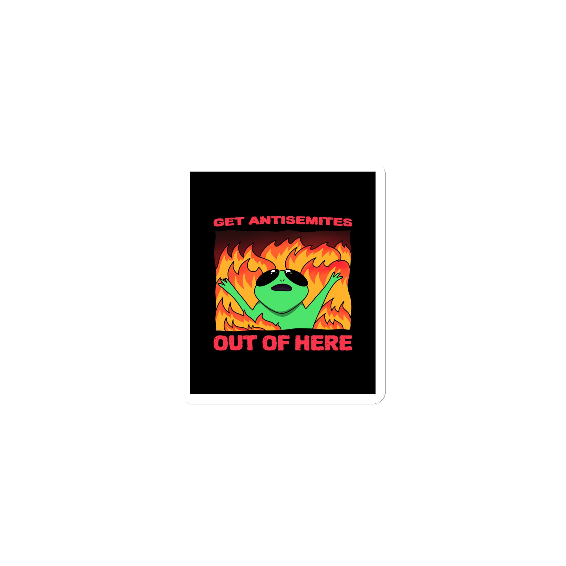 Get Alien Out | Antisemitism | Die-Cut Magnet Jouparty