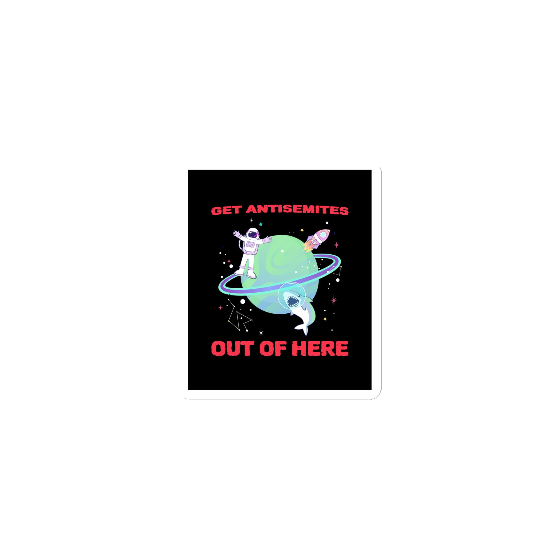 Get Alien Out | Antisemitism | Die-Cut Magnet Jouparty