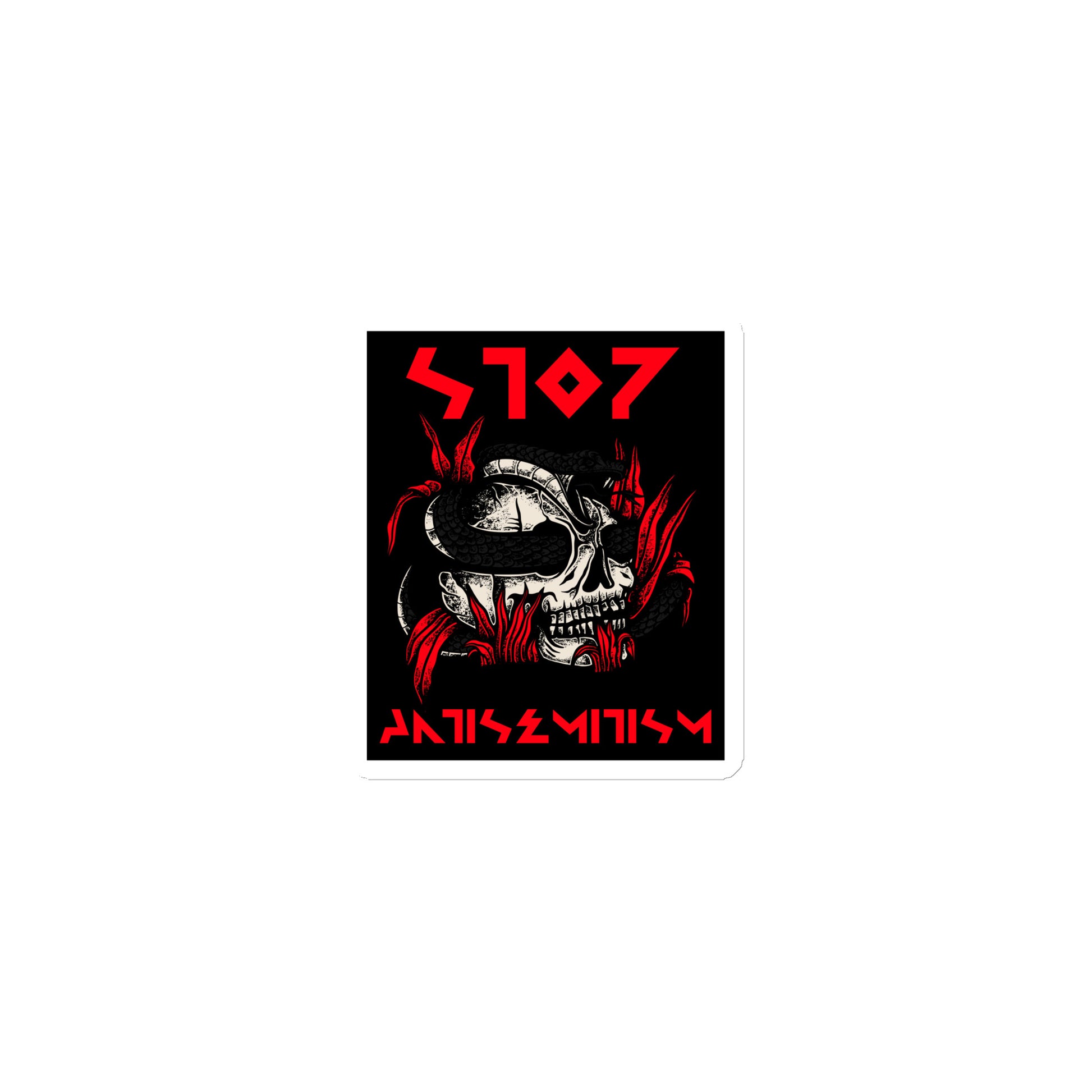 Red Fight | Antisemitism | Die-Cut Magnet Jouparty