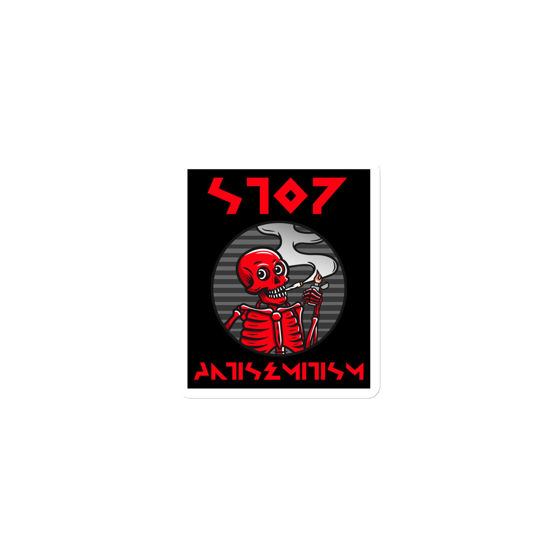 Red Fight | Antisemitism | Die-Cut Magnet Jouparty