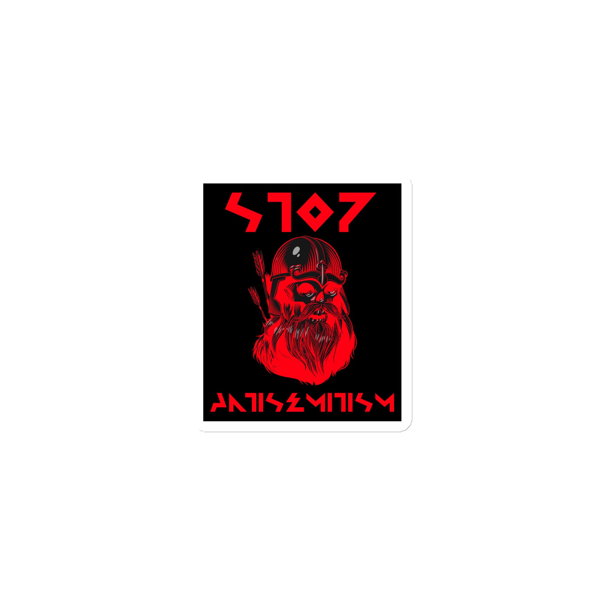 Red Fight | Antisemitism | Die-Cut Magnet Jouparty