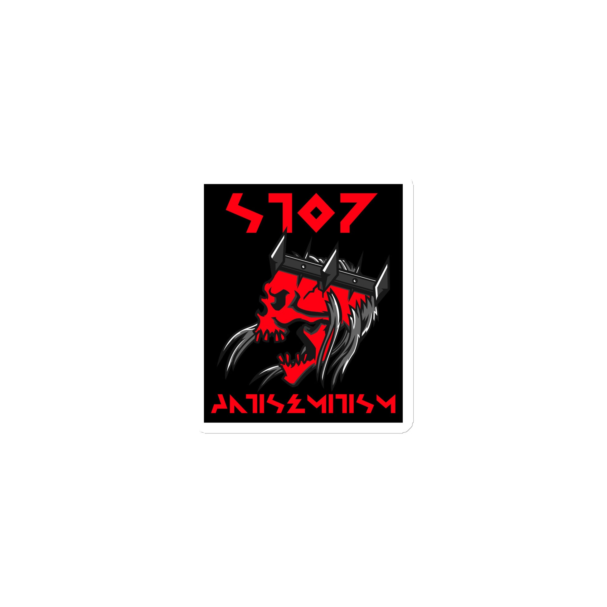 Red Fight | Antisemitism | Die-Cut Magnet Jouparty