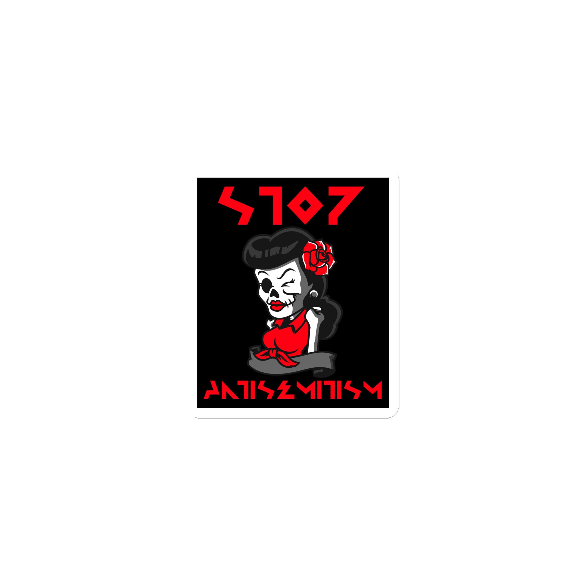 Red Fight | Antisemitism | Die-Cut Magnet Jouparty
