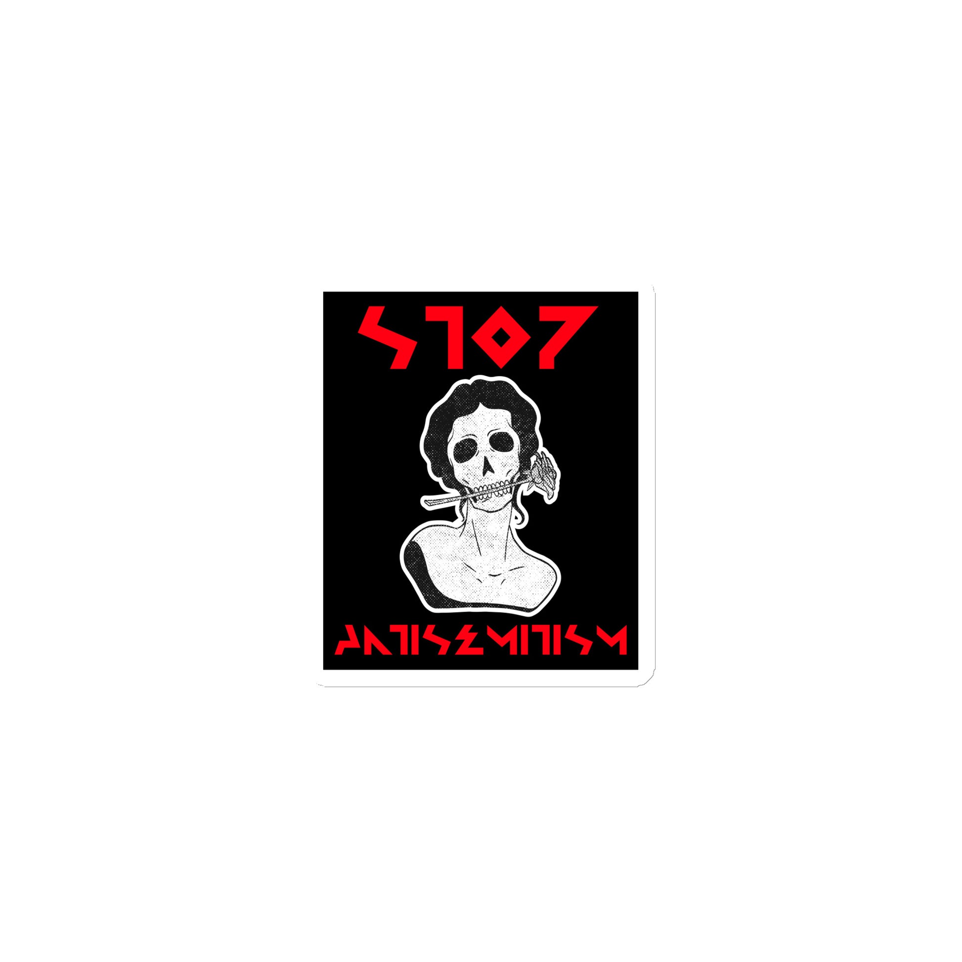 Red Fight | Antisemitism | Die-Cut Magnet Jouparty