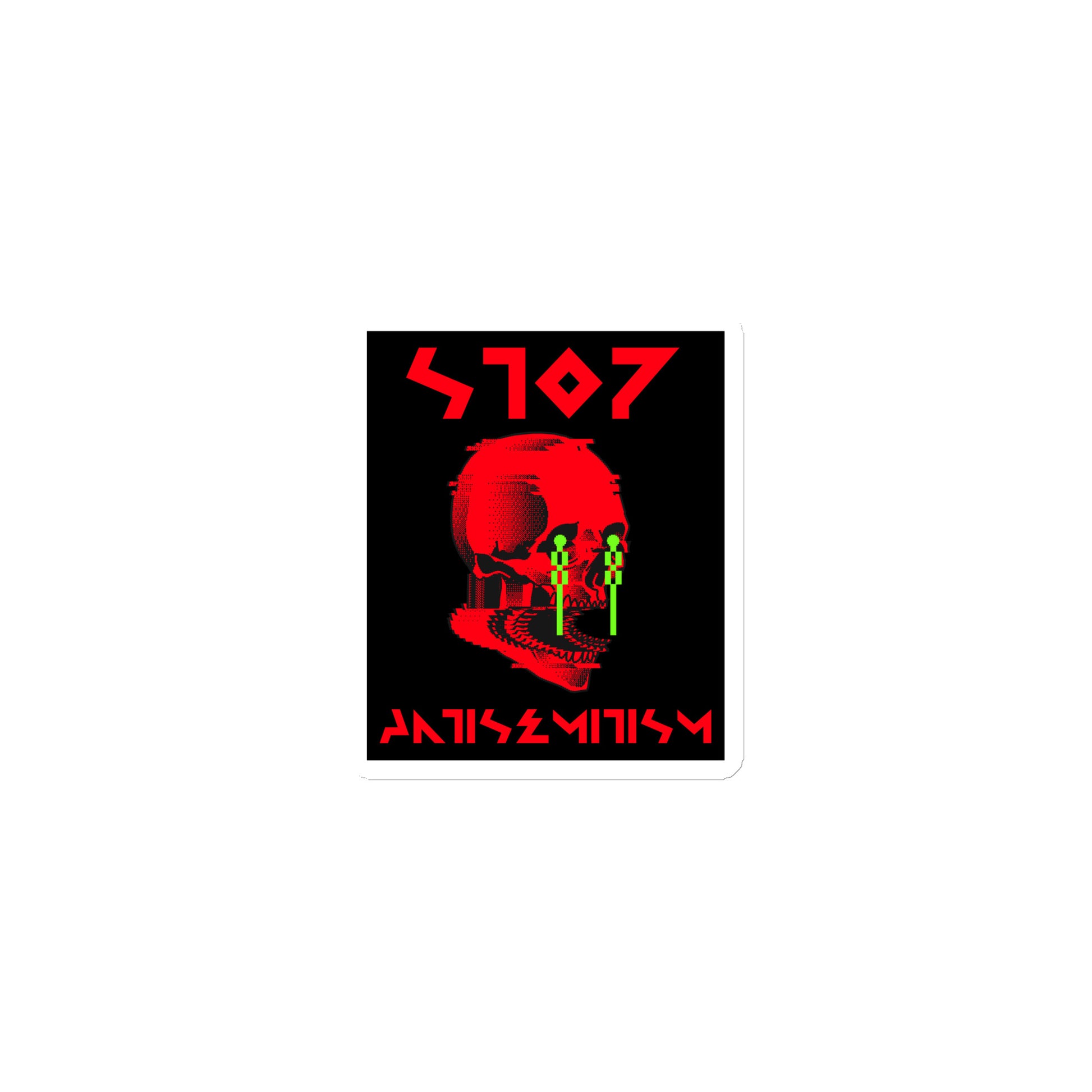Red Fight | Antisemitism | Die-Cut Magnet Jouparty