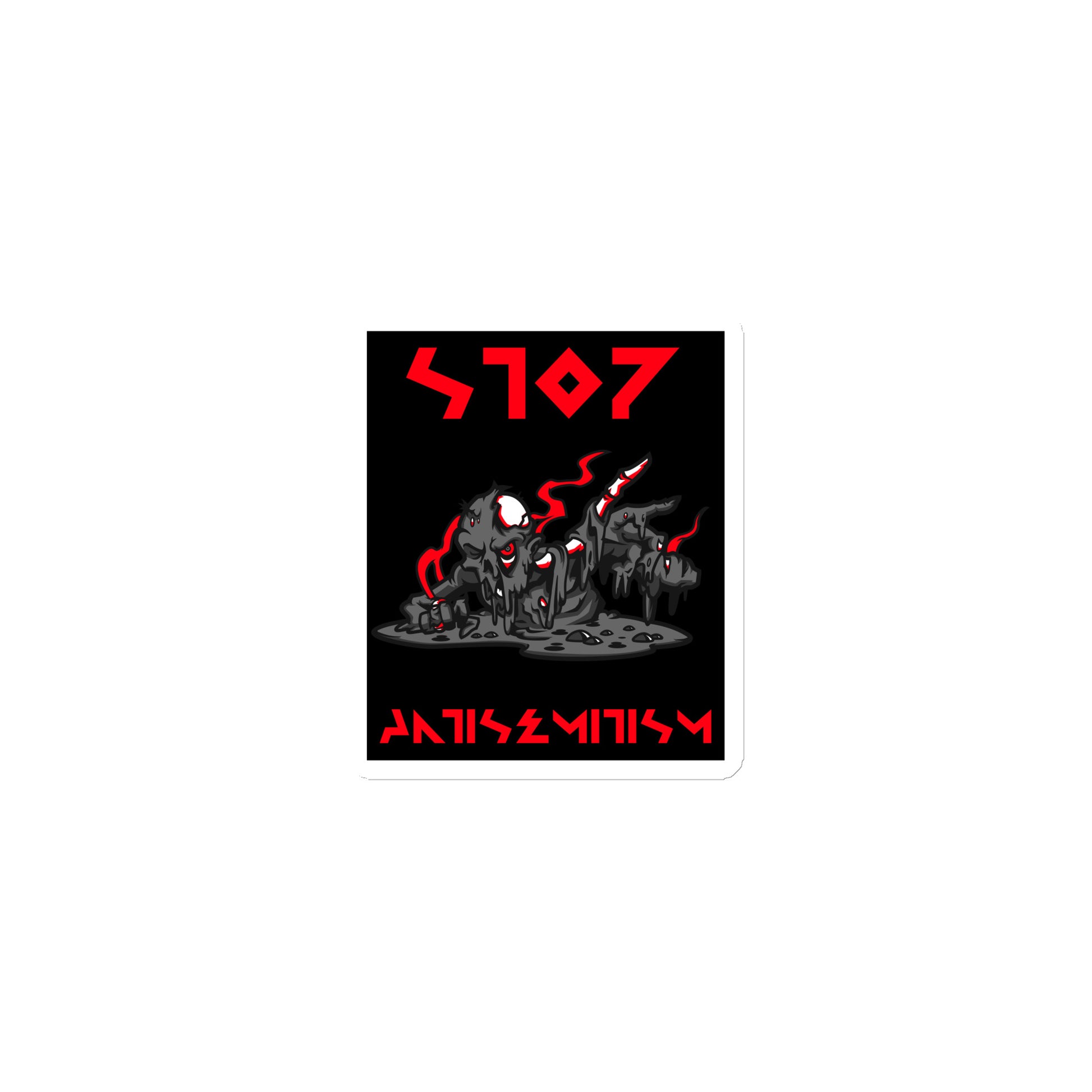 Red Fight | Antisemitism | Die-Cut Magnet Jouparty