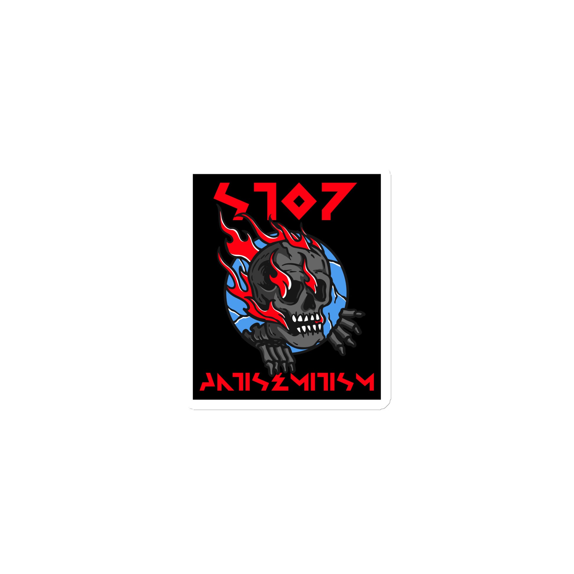 Red Fight | Antisemitism | Die-Cut Magnet Jouparty