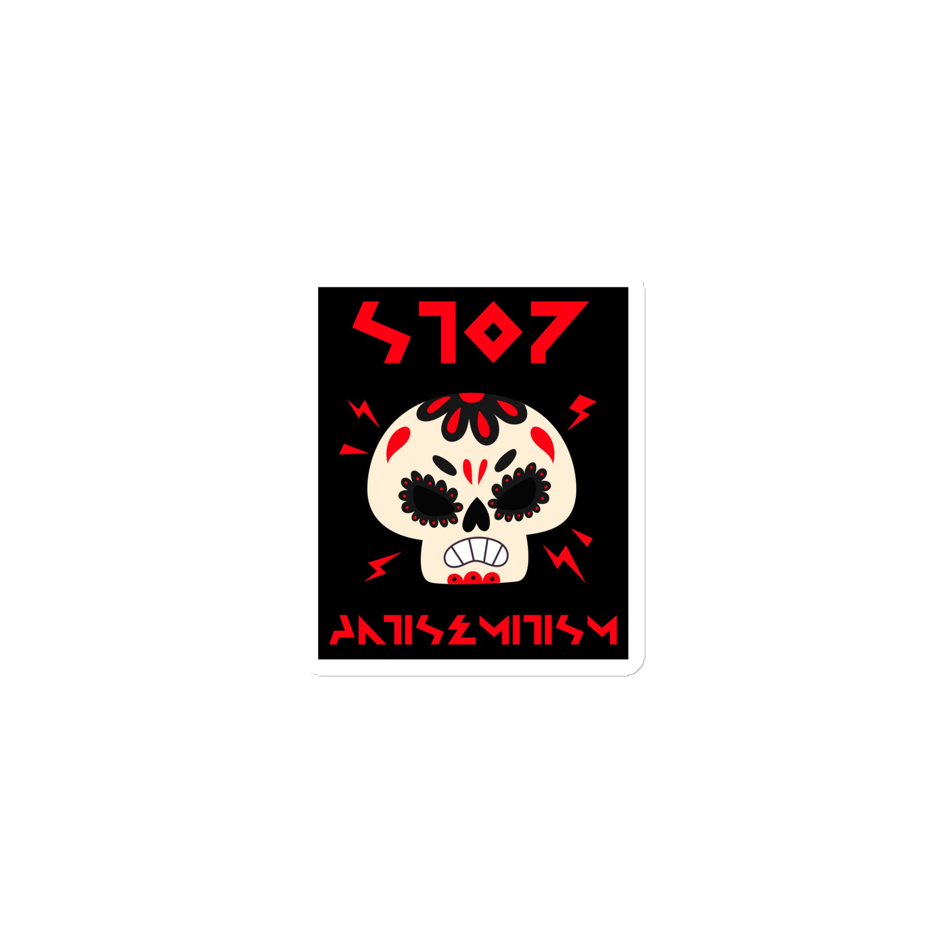 Red Fight | Antisemitism | Die-Cut Magnet Jouparty