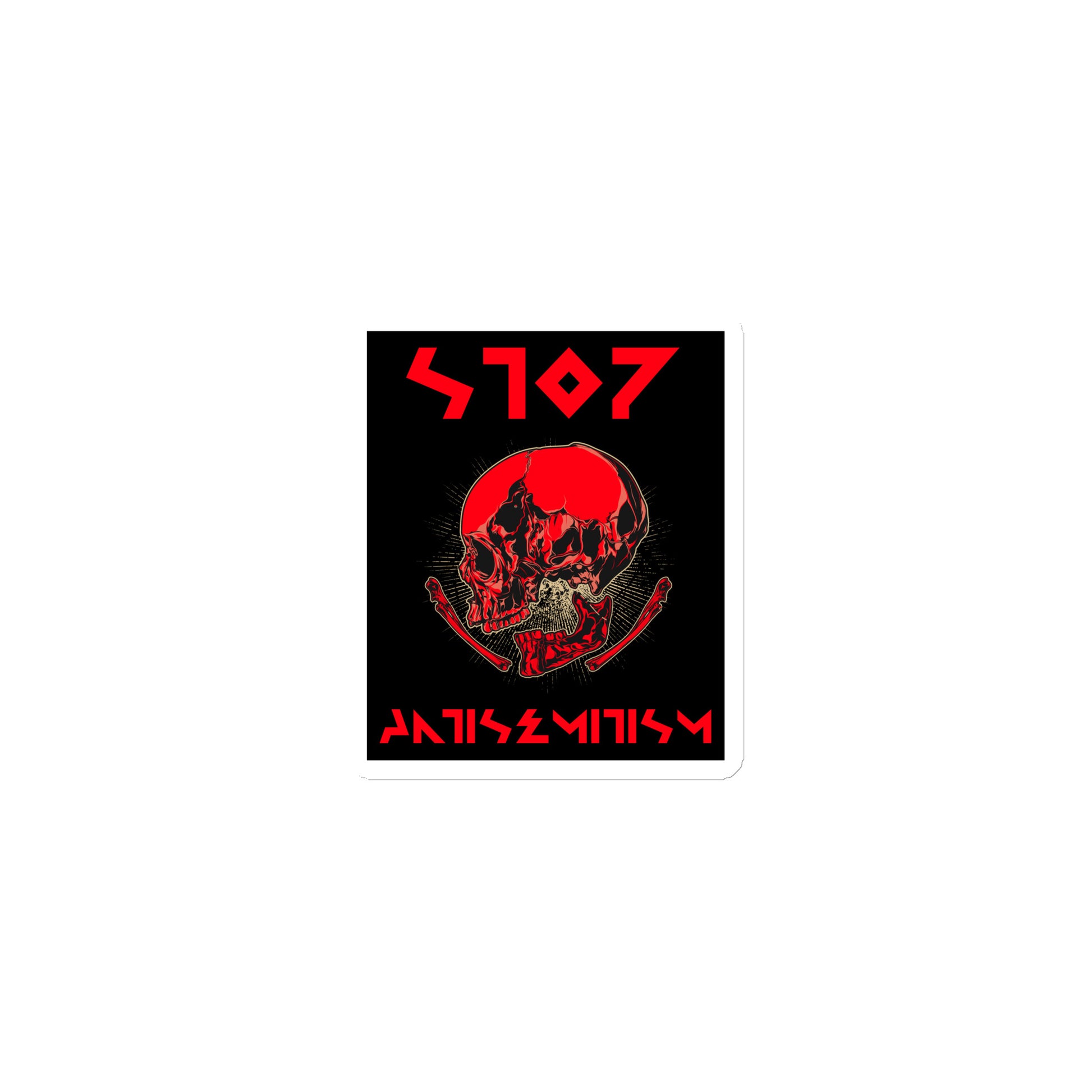 Red Fight | Antisemitism | Die-Cut Magnet Jouparty