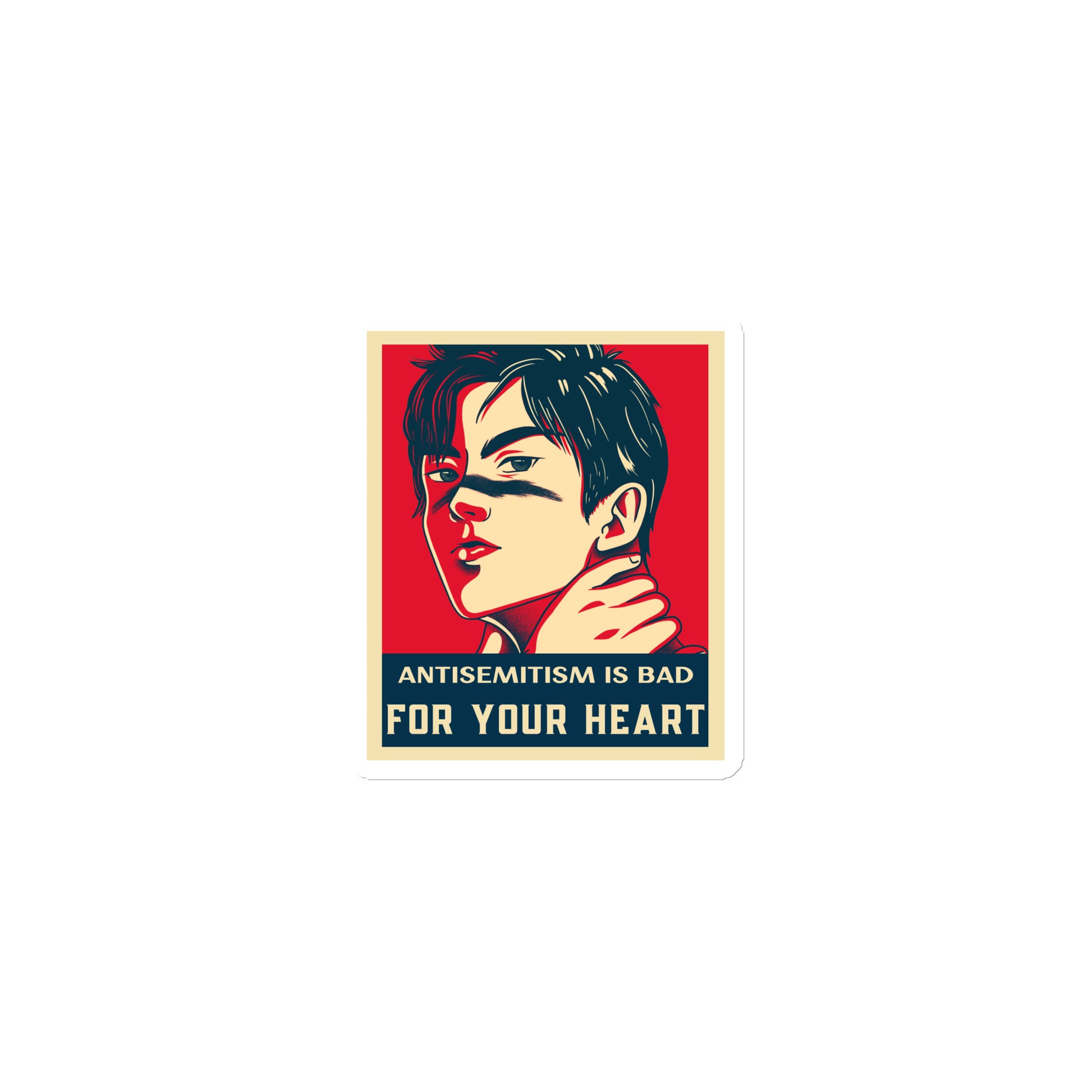 Anime Hero | Antisemitism | Die-Cut Magnet Jouparty