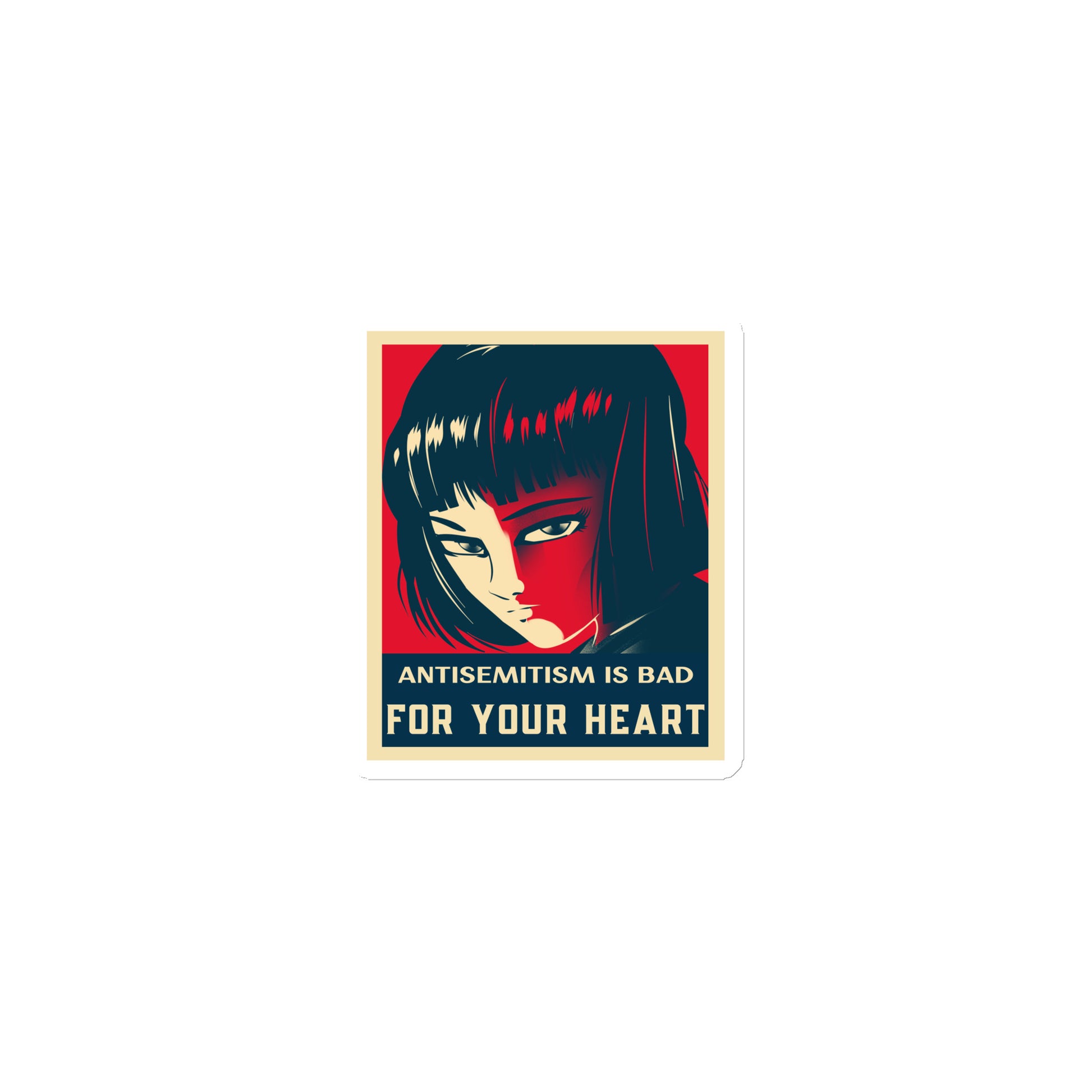 Anime Hero | Antisemitism | Die-Cut Magnet Jouparty