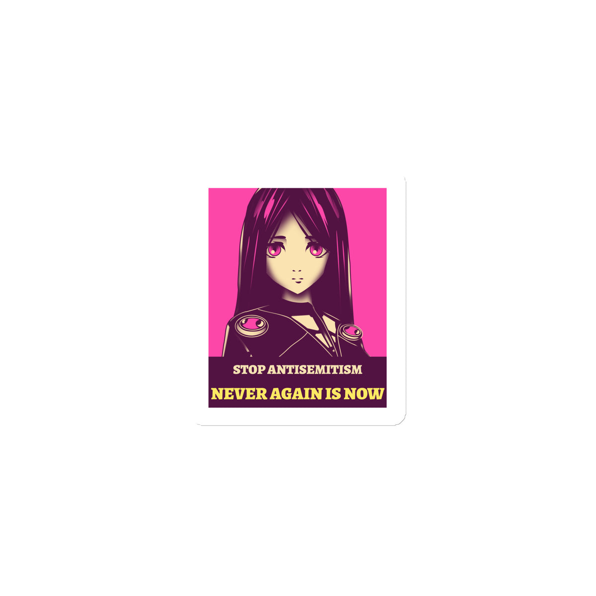 Anime Hero | Antisemitism | Die-Cut Magnet Jouparty