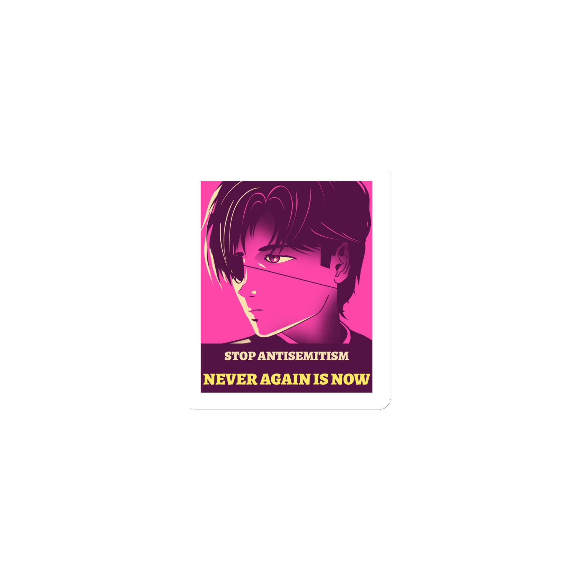 Anime Hero | Antisemitism | Die-Cut Magnet Jouparty