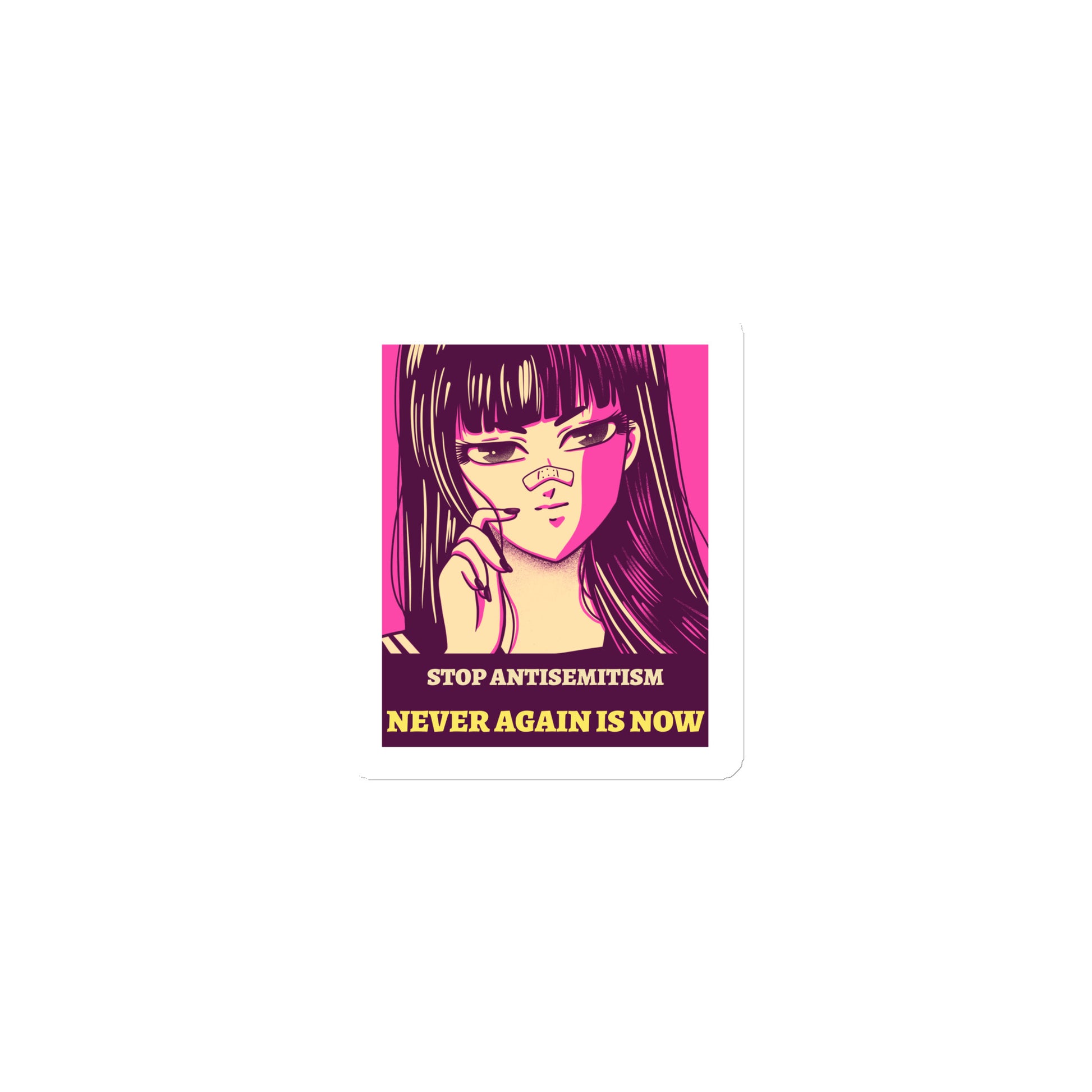 Anime Hero | Antisemitism | Die-Cut Magnet Jouparty