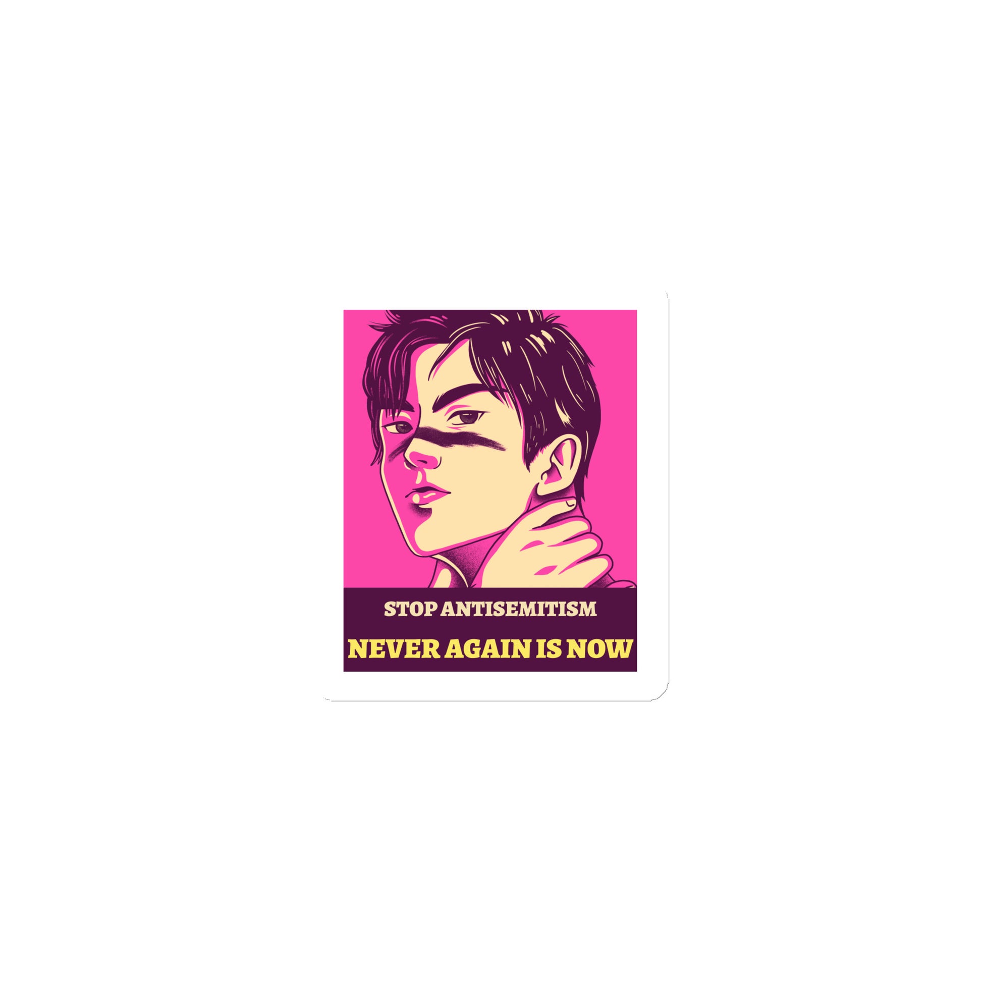 Anime Hero | Antisemitism | Die-Cut Magnet Jouparty