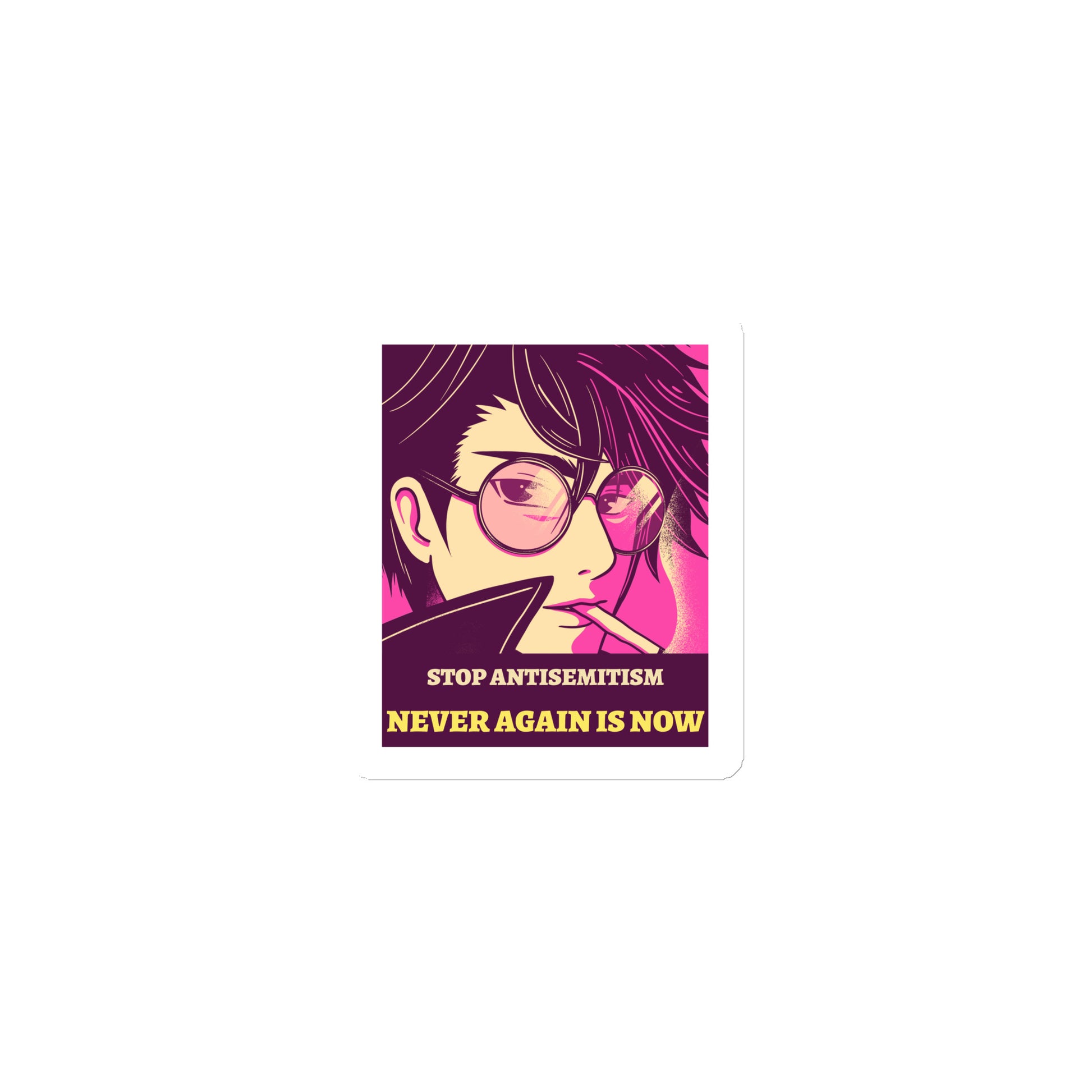 Anime Hero | Antisemitism | Die-Cut Magnet Jouparty